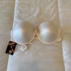 White Strapless Bra